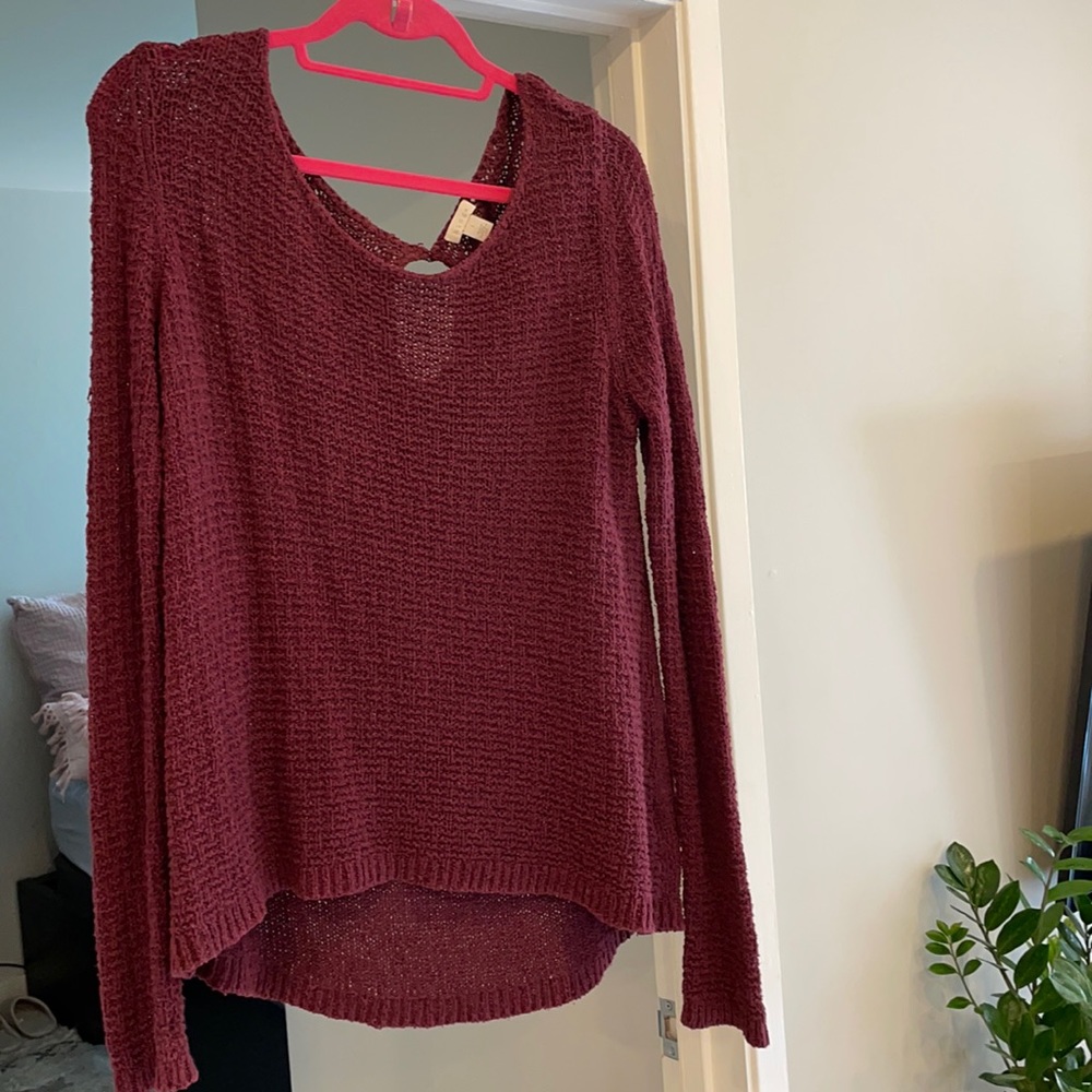 Cozy Maroon Sweater